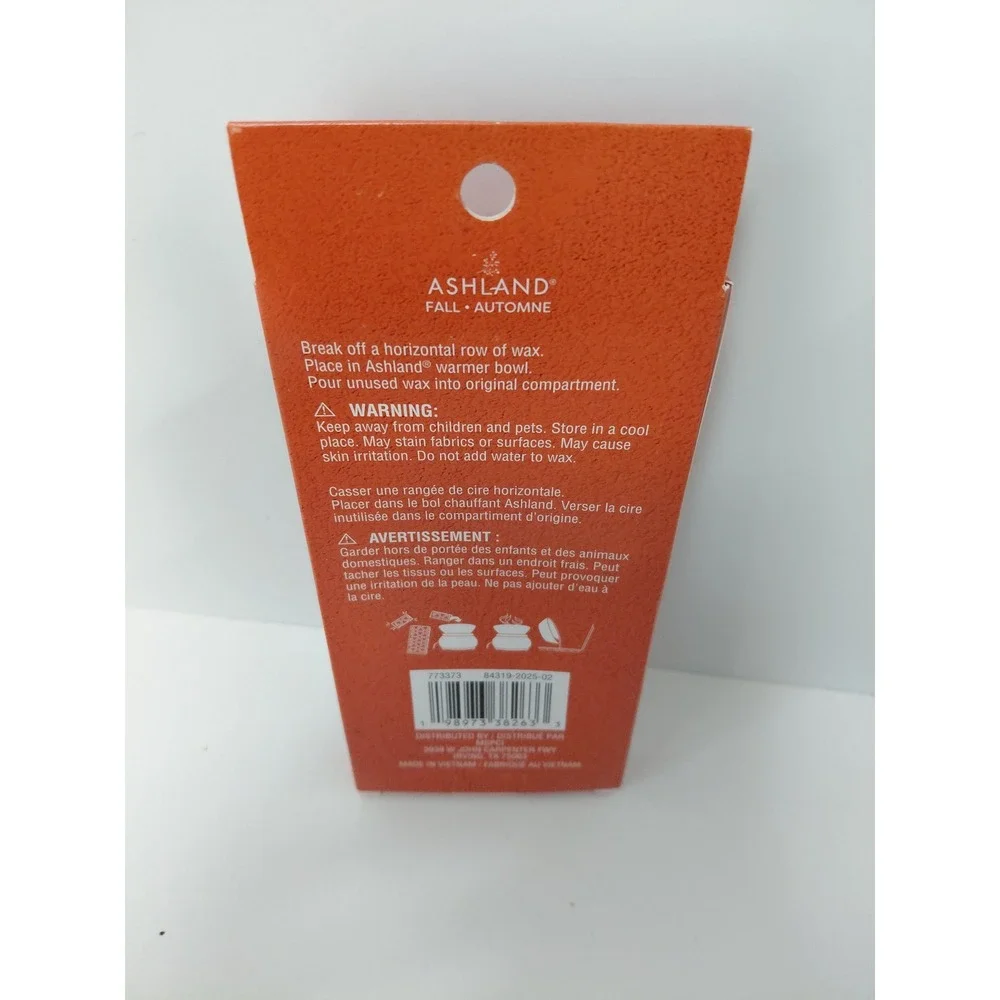 Ashland White Ginger Tea Scented Wax Melts 2.5 oz‎ Fall Collection Blue Wax